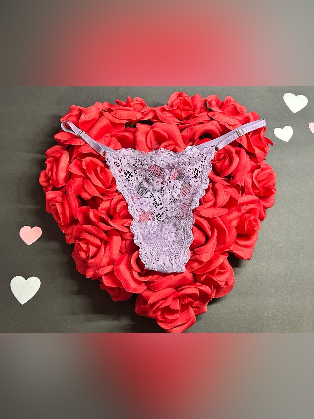 Victoria's Secret Lavender Lace Thong Panty